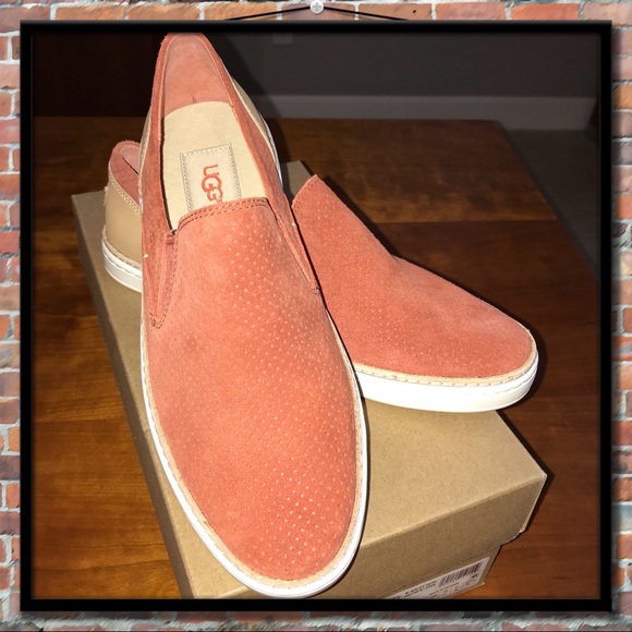 UGG Adley Perf Suede Sneaker in Paprika - Picture 3 of 8